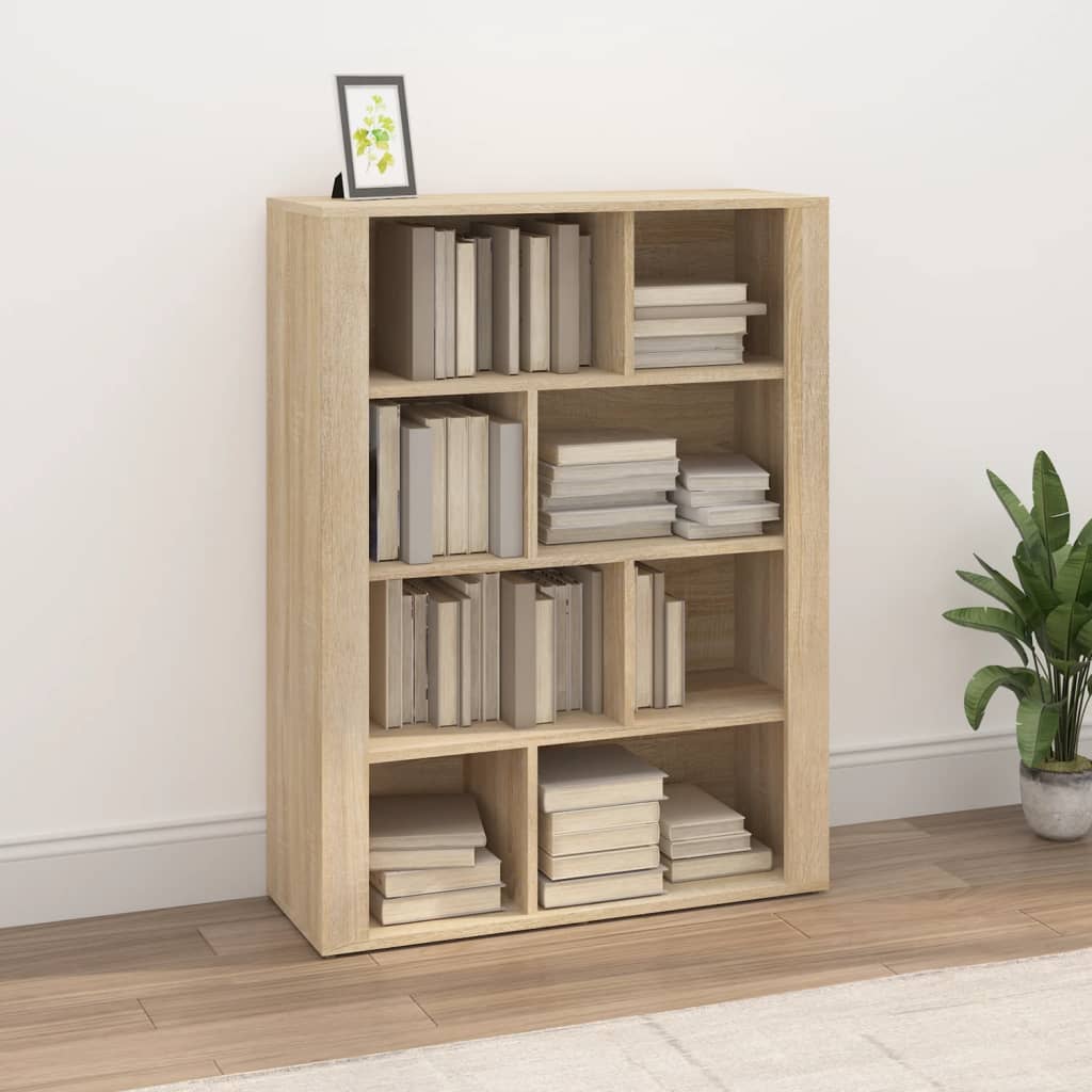 Berkfield Sideboard Sonoma Oak 80x30x106 cm Engineered Wood