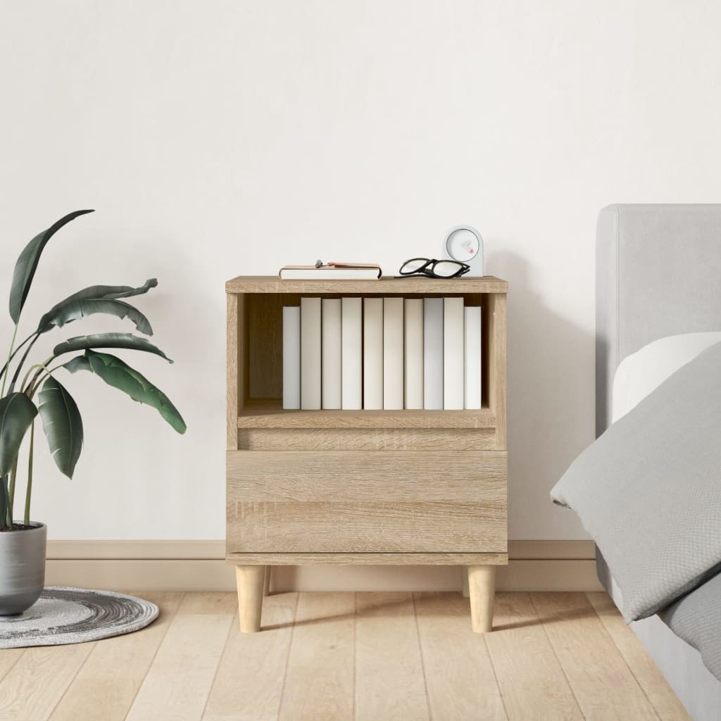 Berkfield Bedside Cabinet Sonoma Oak 40x35x50 cm