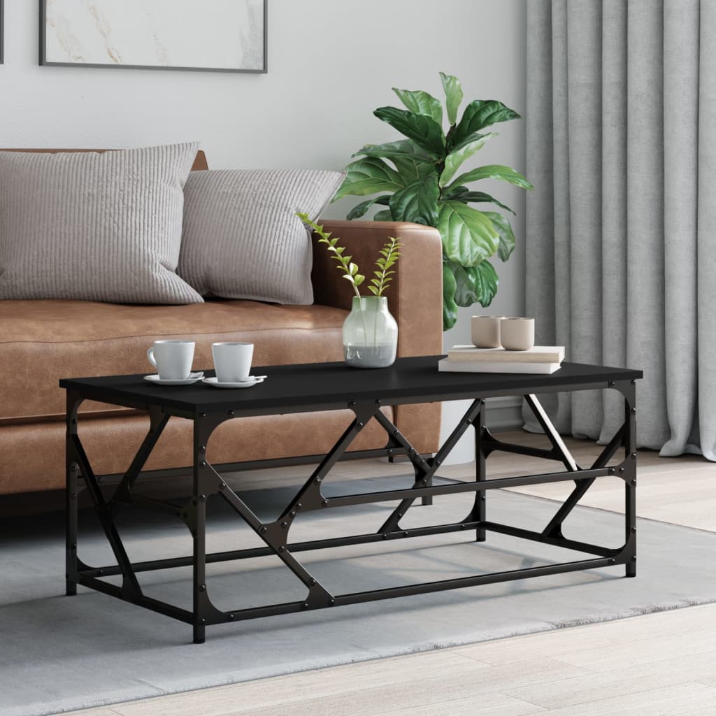 Berkfield Coffee Table Black 100x50x40 cm Engineered Wood