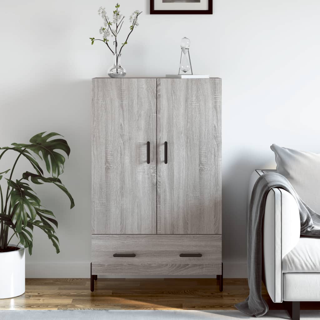 Berkfield Highboard Grey Sonoma 69.5x31x115 cm Engineered Wood