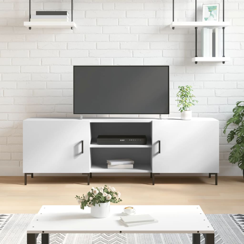 Berkfield TV Cabinet White 150x30x50 cm Engineered Wood