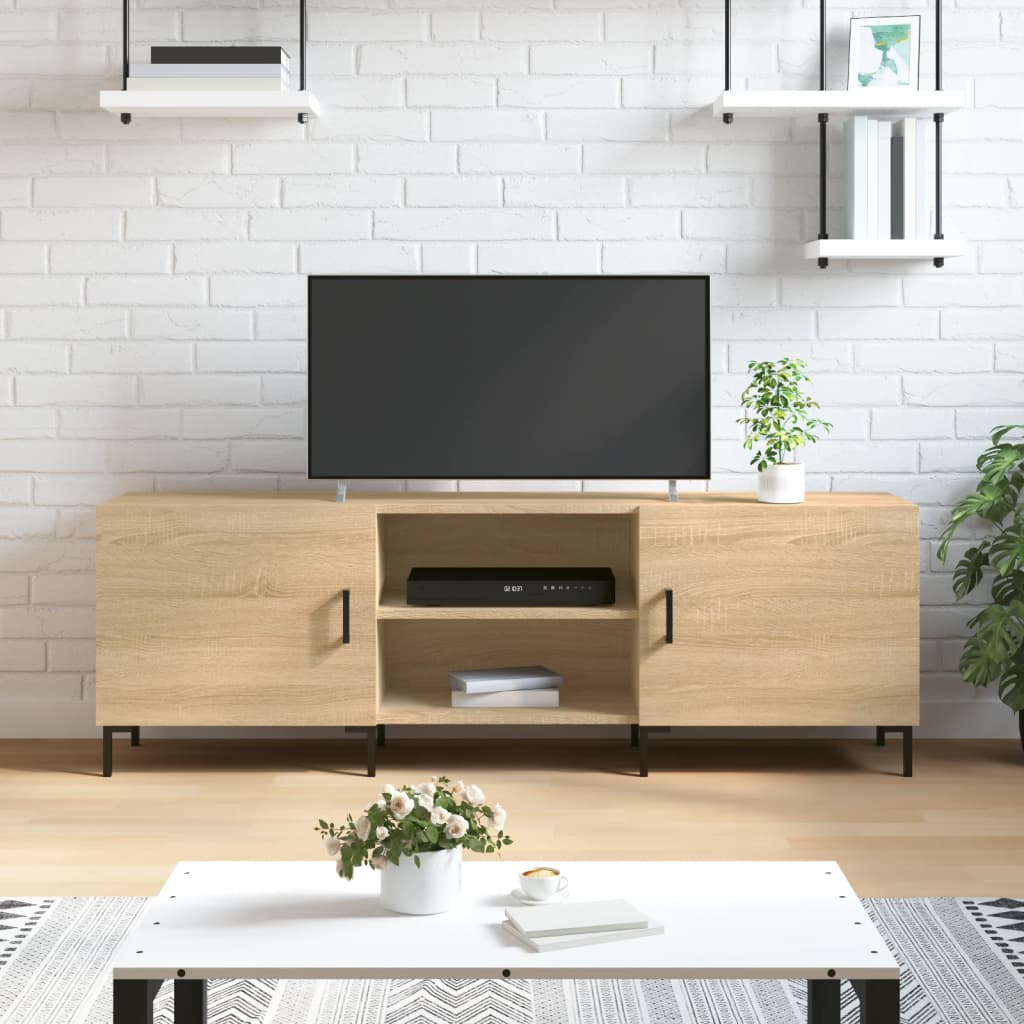 Berkfield TV Cabinet Sonoma Oak 150x30x50 cm Engineered Wood