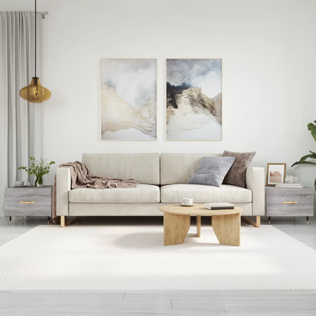 Berkfield Coffee Tables 2 pcs Grey Sonoma 50x50x40 cm Engineered Wood