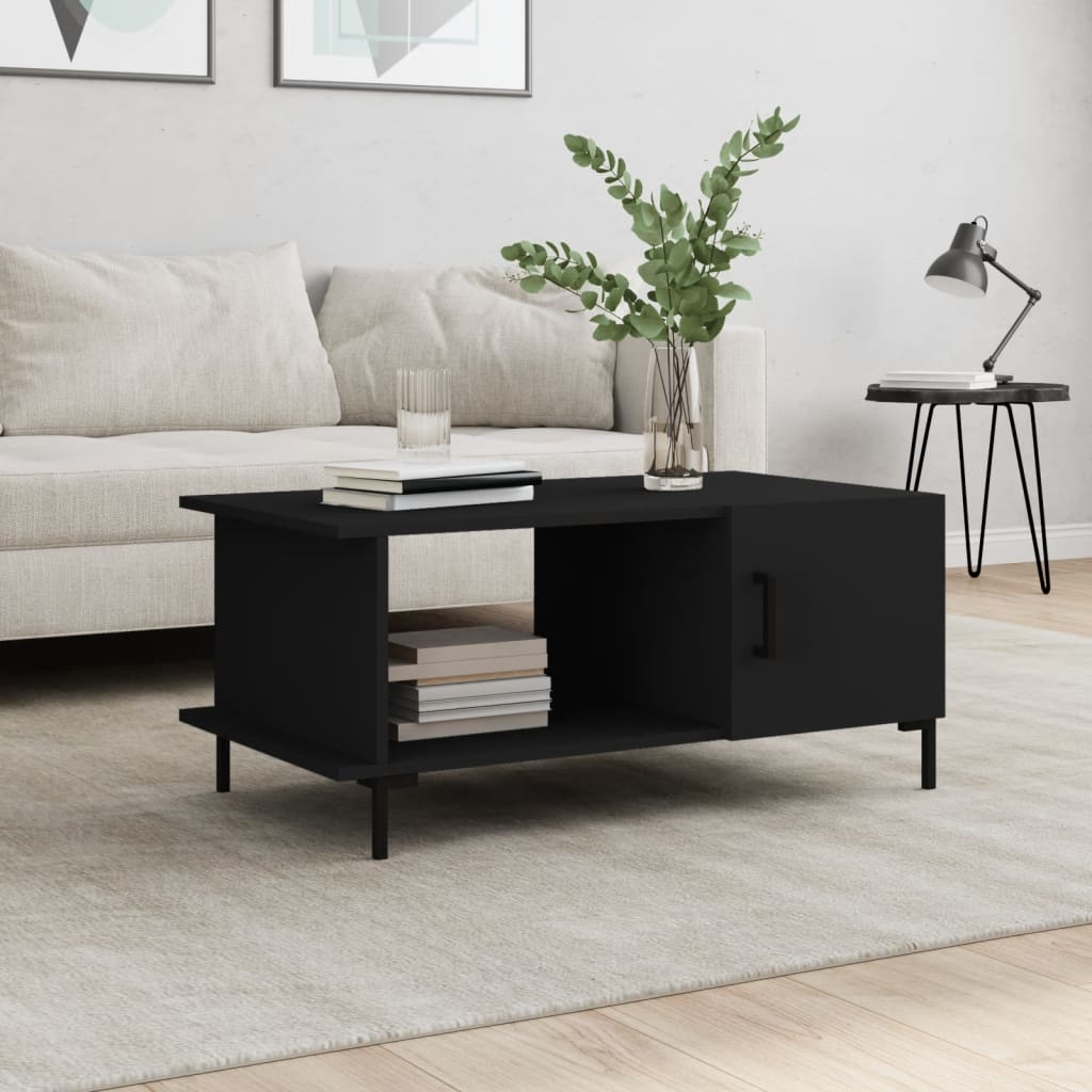 Berkfield Coffee Table Black 90x50x40 cm Engineered Wood