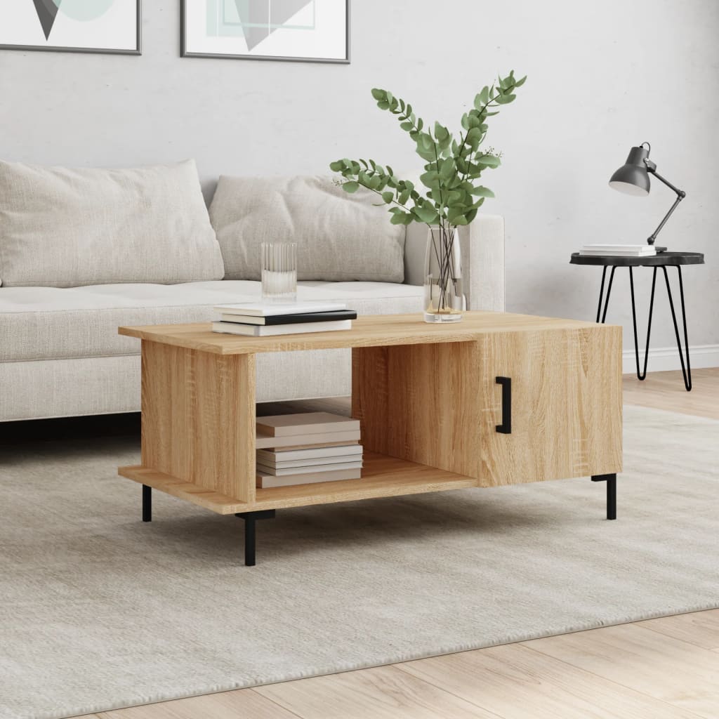 Berkfield Coffee Table Sonoma Oak 90x50x40 cm Engineered Wood