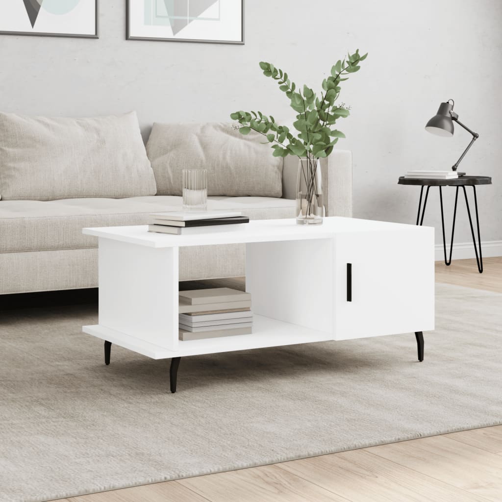 Berkfield Coffee Table White 90x50x40 cm Engineered Wood
