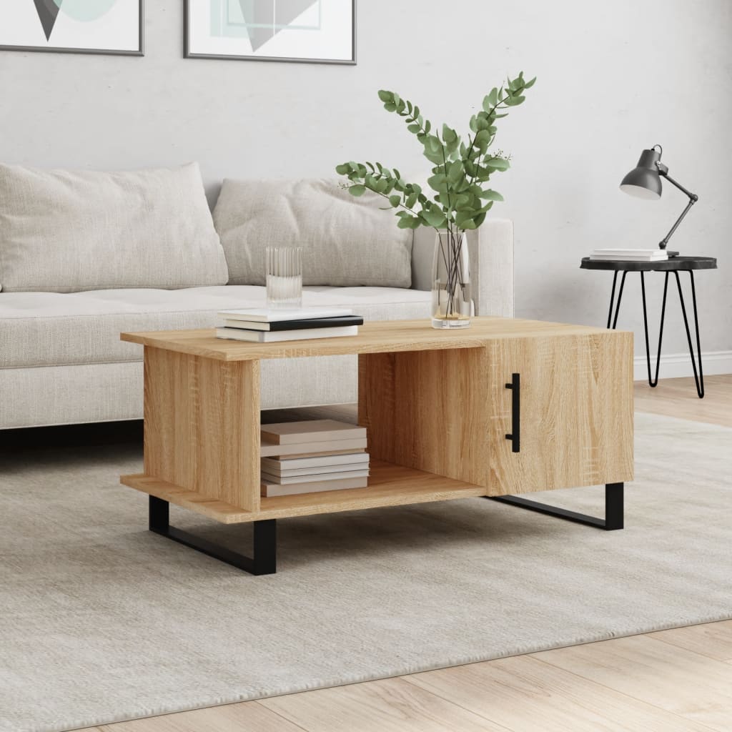 Berkfield Coffee Table Sonoma Oak 90x50x40 cm Engineered Wood