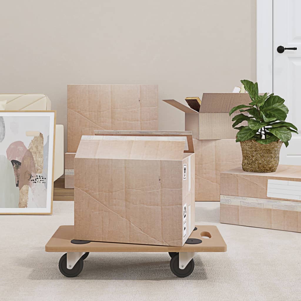 Berkfield Dolly Trolleys 2 pcs Rectangular Engineered Wood