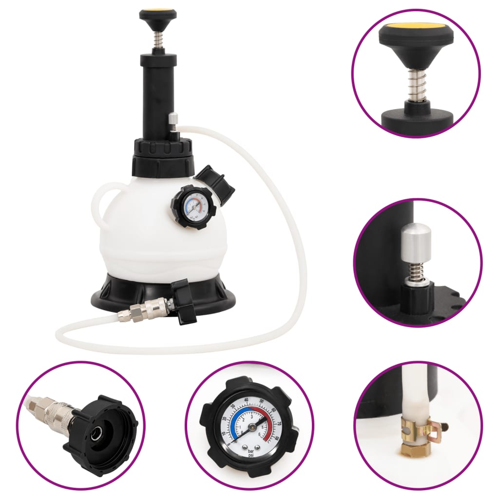 Berkfield Brake Bleeder White and Black 2 L