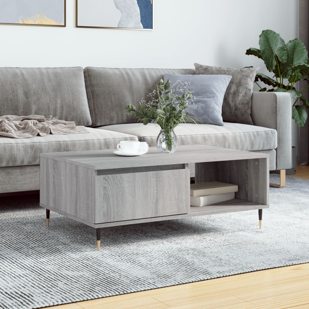 Berkfield Coffee Table Grey Sonoma 90x60x35 cm Engineered Wood