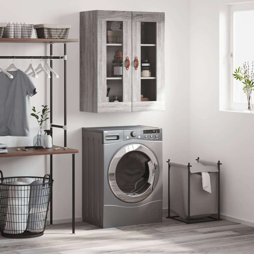 Berkfield Wall Mounted Cabinet Grey Sonoma 69.5x34x90 cm