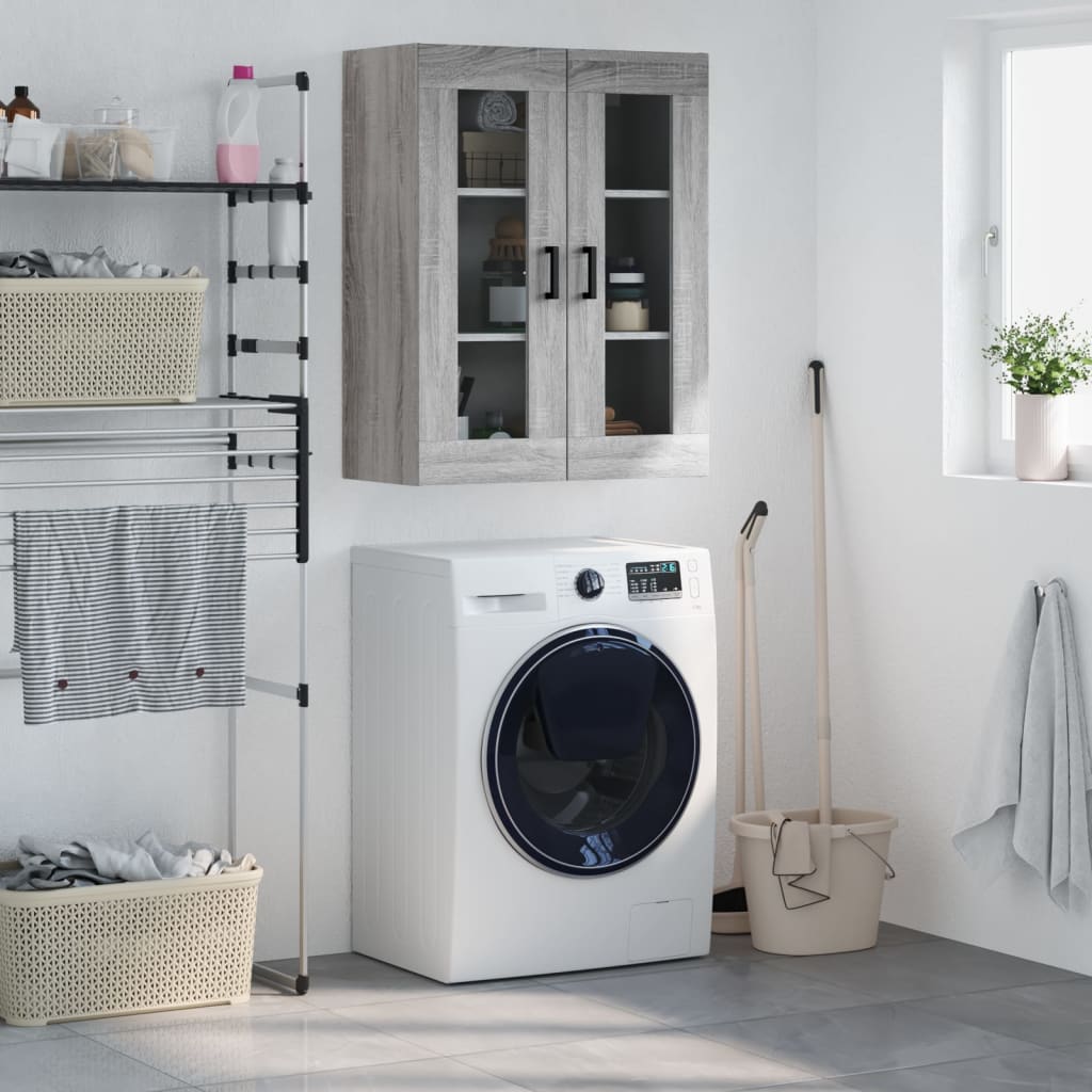 Berkfield Wall Mounted Cabinet Grey Sonoma 69.5x34x90 cm