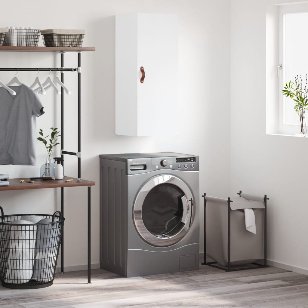 Berkfield Wall Mounted Cabinet White 34.5x34x90 cm