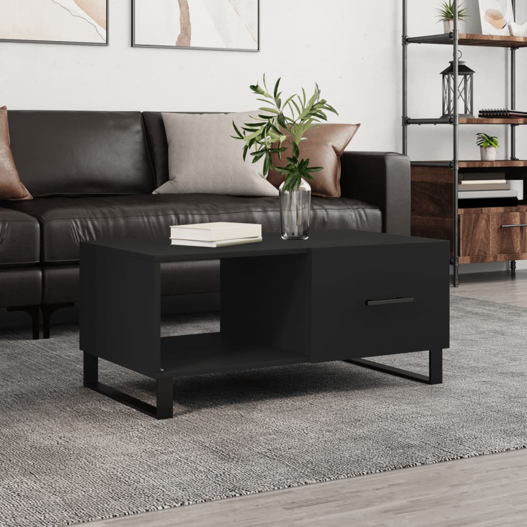 Berkfield Coffee Table Black 90x50x40 cm Engineered Wood