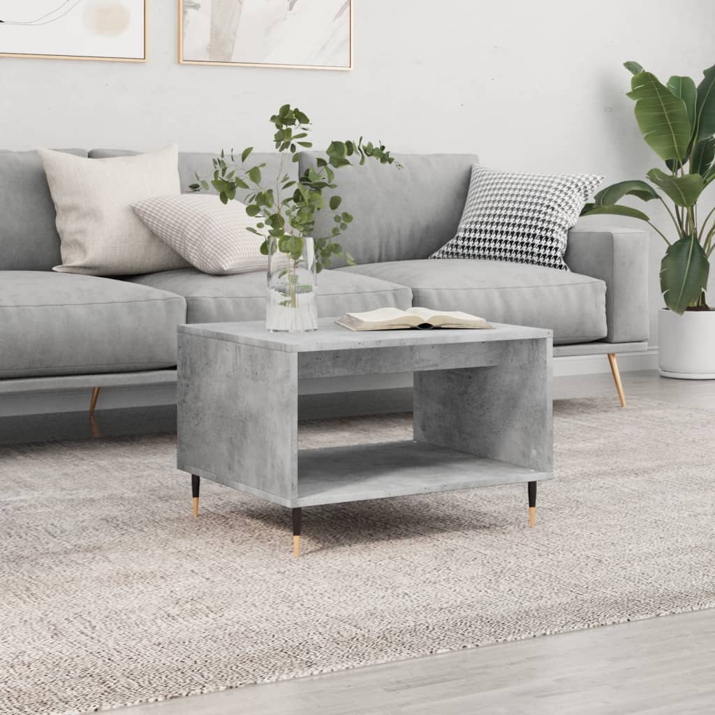 Berkfield Coffee Table Concrete Grey 60x50x40 cm Engineered Wood