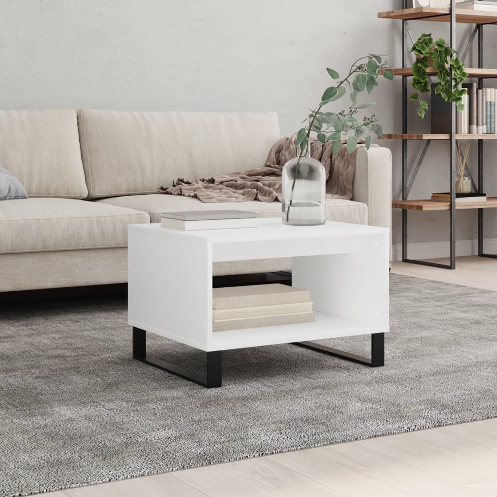 Berkfield Coffee Table White 60x50x40 cm Engineered Wood
