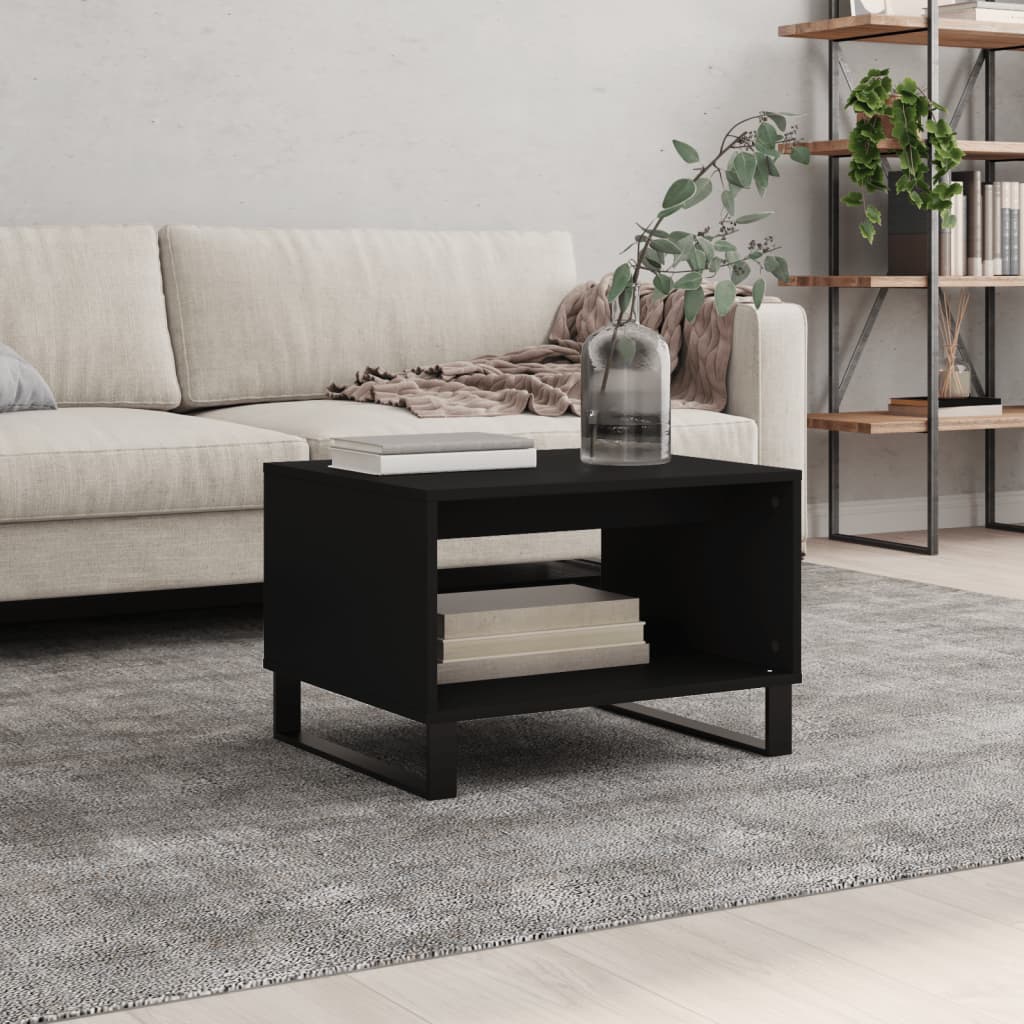 Berkfield Coffee Table Black 60x50x40 cm Engineered Wood