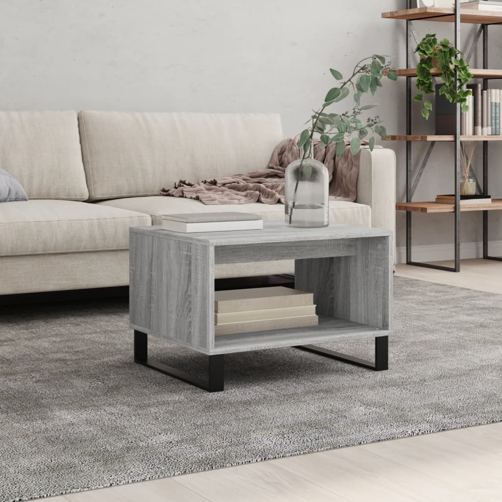 Berkfield Coffee Table Grey Sonoma 60x50x40 cm Engineered Wood