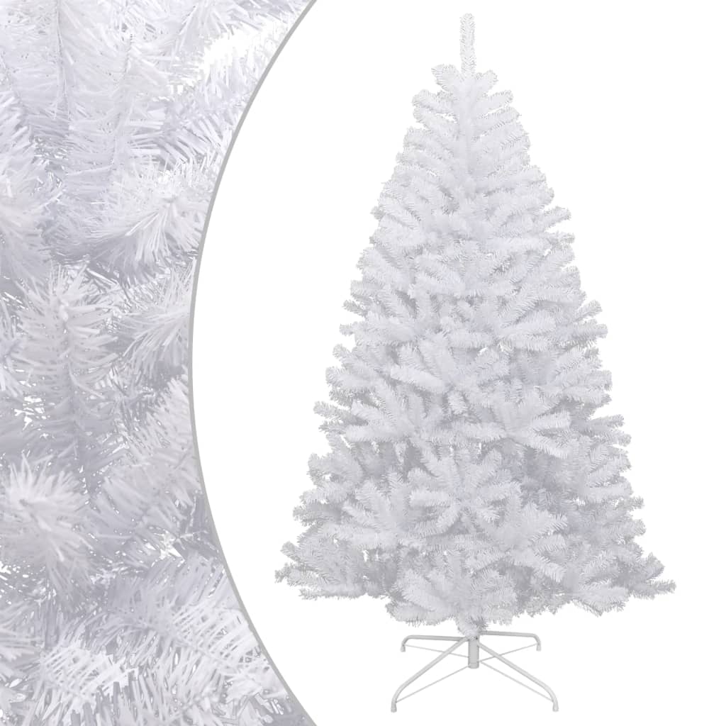 Berkfield Artificial Hinged Christmas Tree with Flocked Snow 240 cm