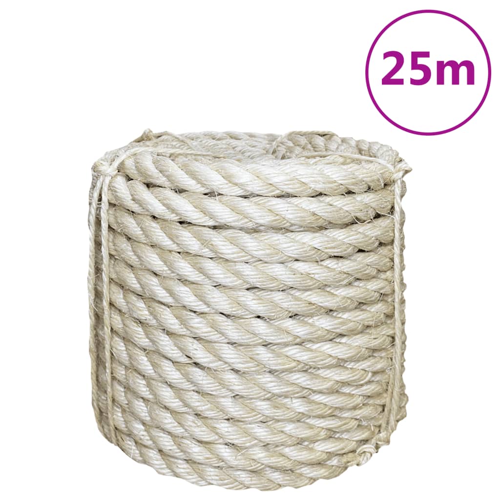 Berkfield Rope 100% Sisal 16 mm 25 m