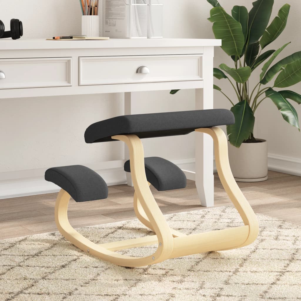 Berkfield Kneeling Chair Black 48x71x51 cm Birch Plywood