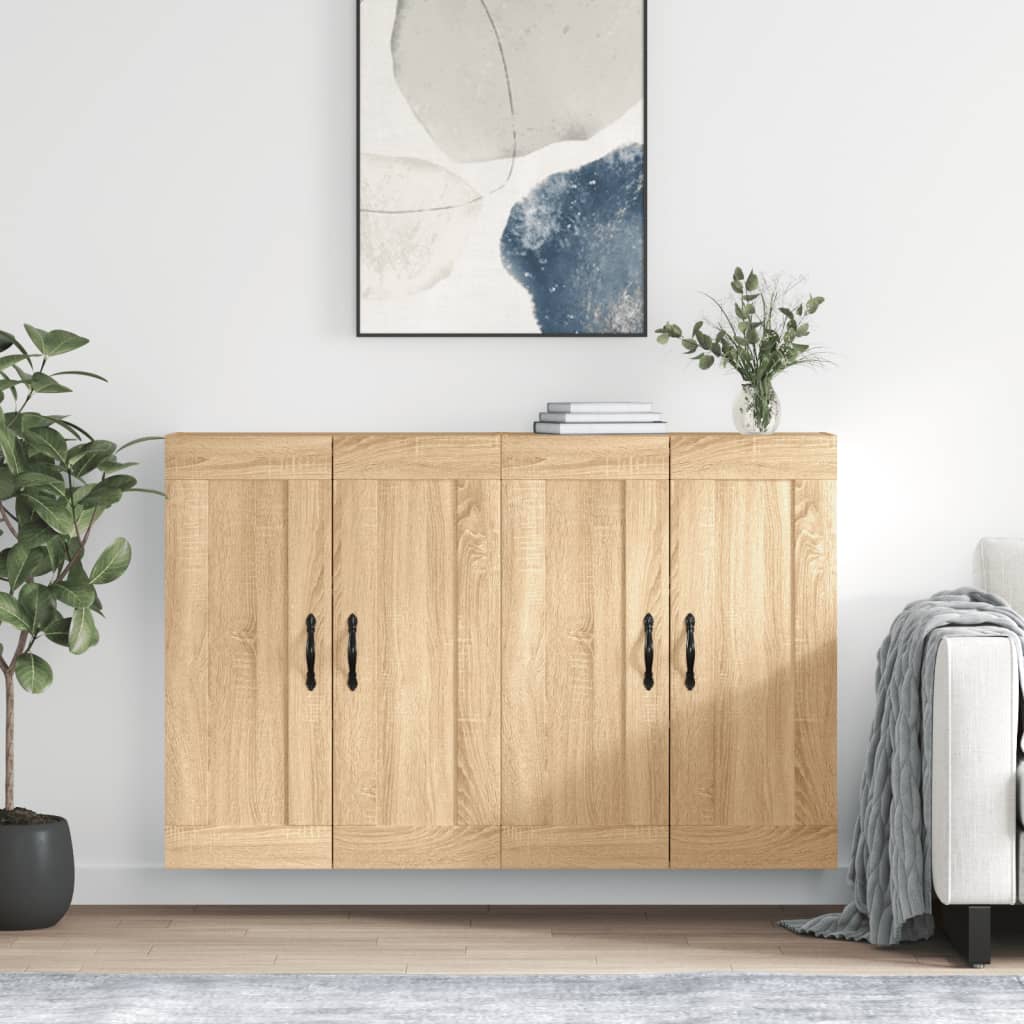 Berkfield Wall Mounted Cabinets 2 pcs Sonoma Oak Engineered Wood