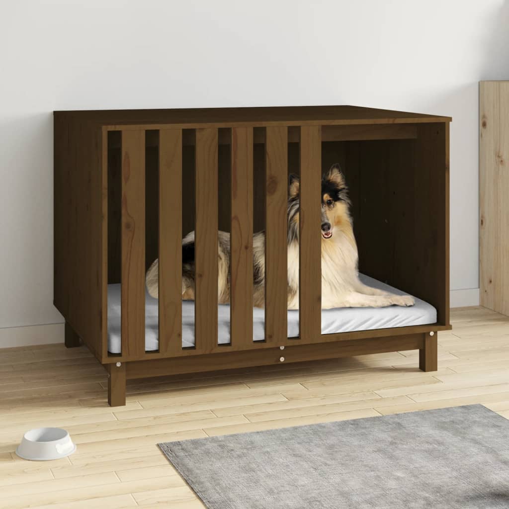 Berkfield Dog House Honey Brown 100x70x72 cm Solid Wood Pine