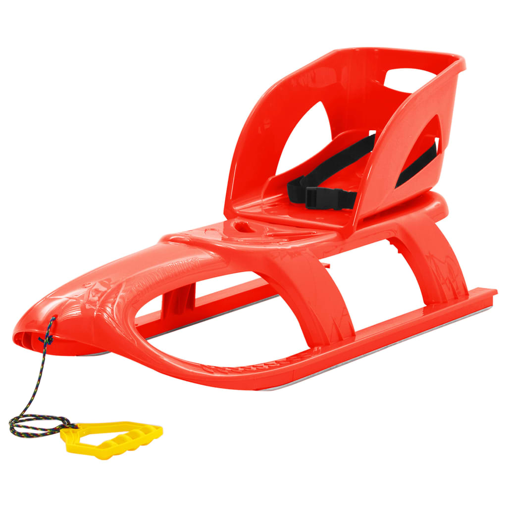 Berkfield Sledge with Seat Red 102.5x40x23 cm Polypropylene