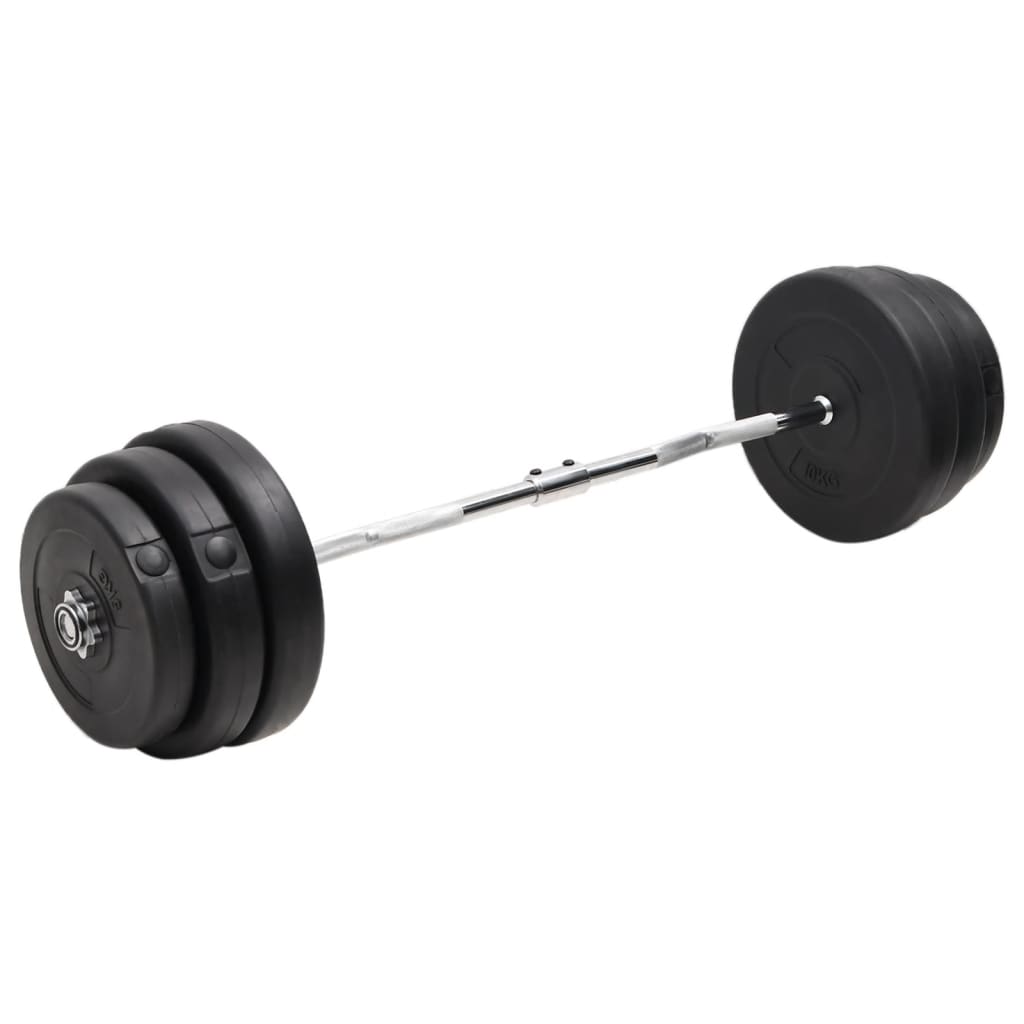 Berkfield Curl Barbell with Plates 90 kg