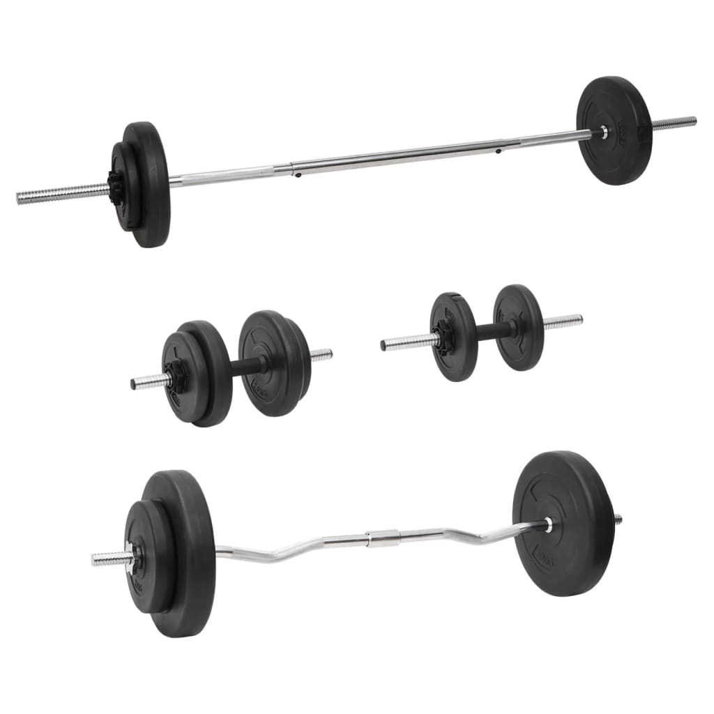Berkfield Barbell and Dumbbell with Plates 60 kg