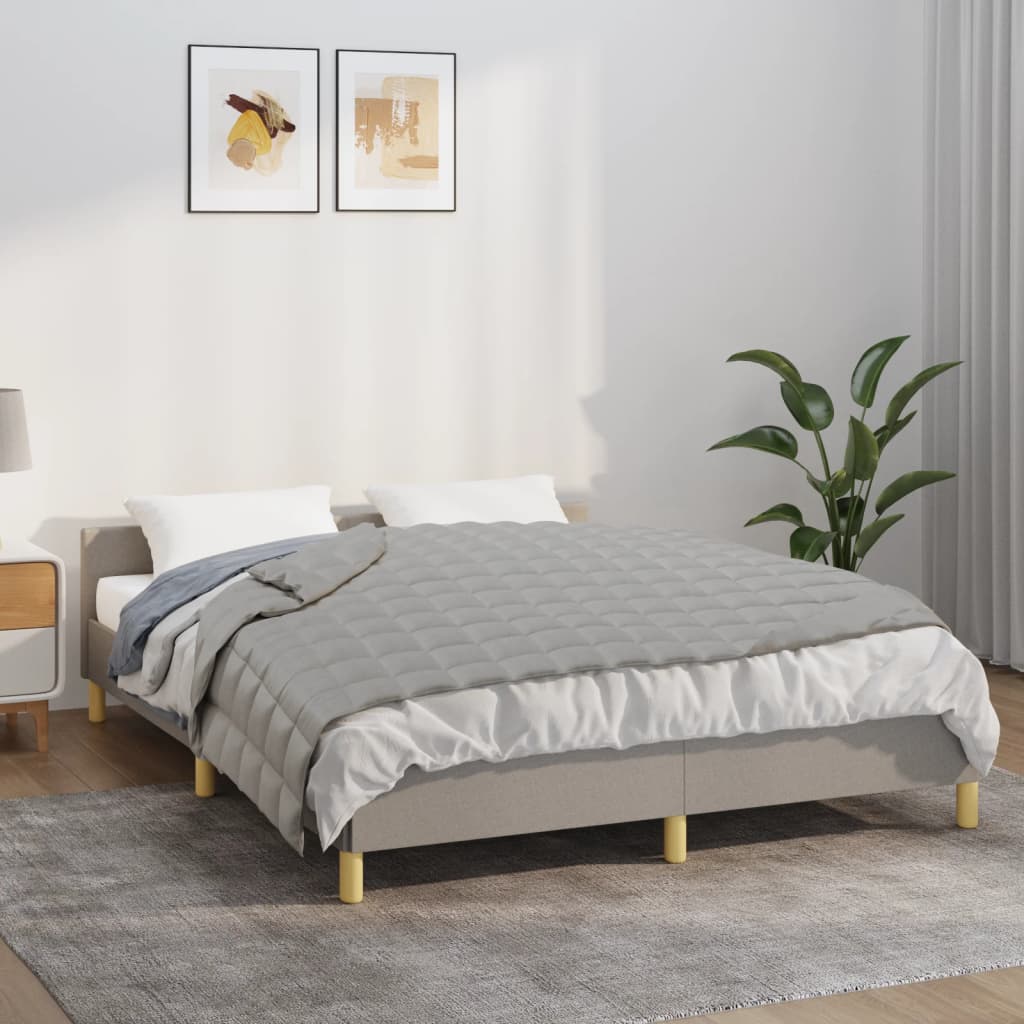 Berkfield Weighted Blanket Grey 150x200 cm 7 kg Fabric
