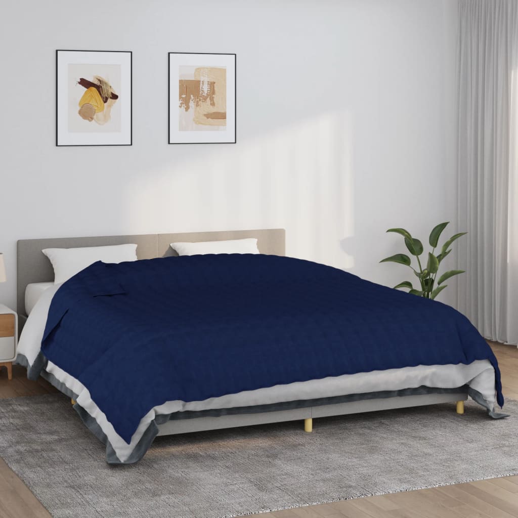 Berkfield Weighted Blanket Blue 220x260 cm 11 kg Fabric