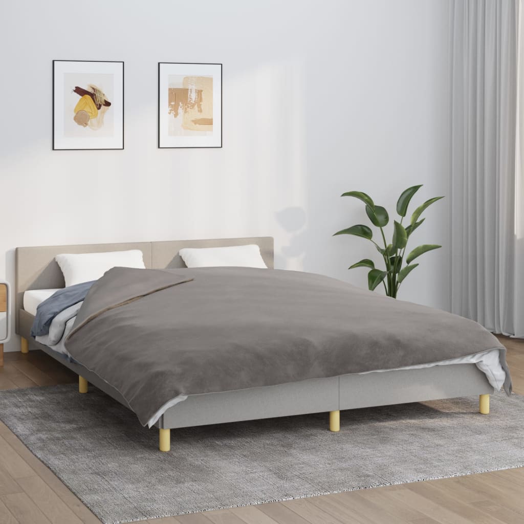 Berkfield Weighted Blanket with Cover Grey 200x200 cm 9 kg Fabric