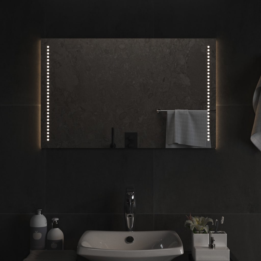 Berkfield LED Bathroom Mirror 50x80 cm