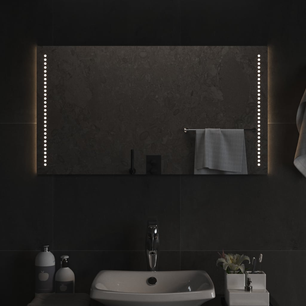 Berkfield LED Bathroom Mirror 50x90 cm