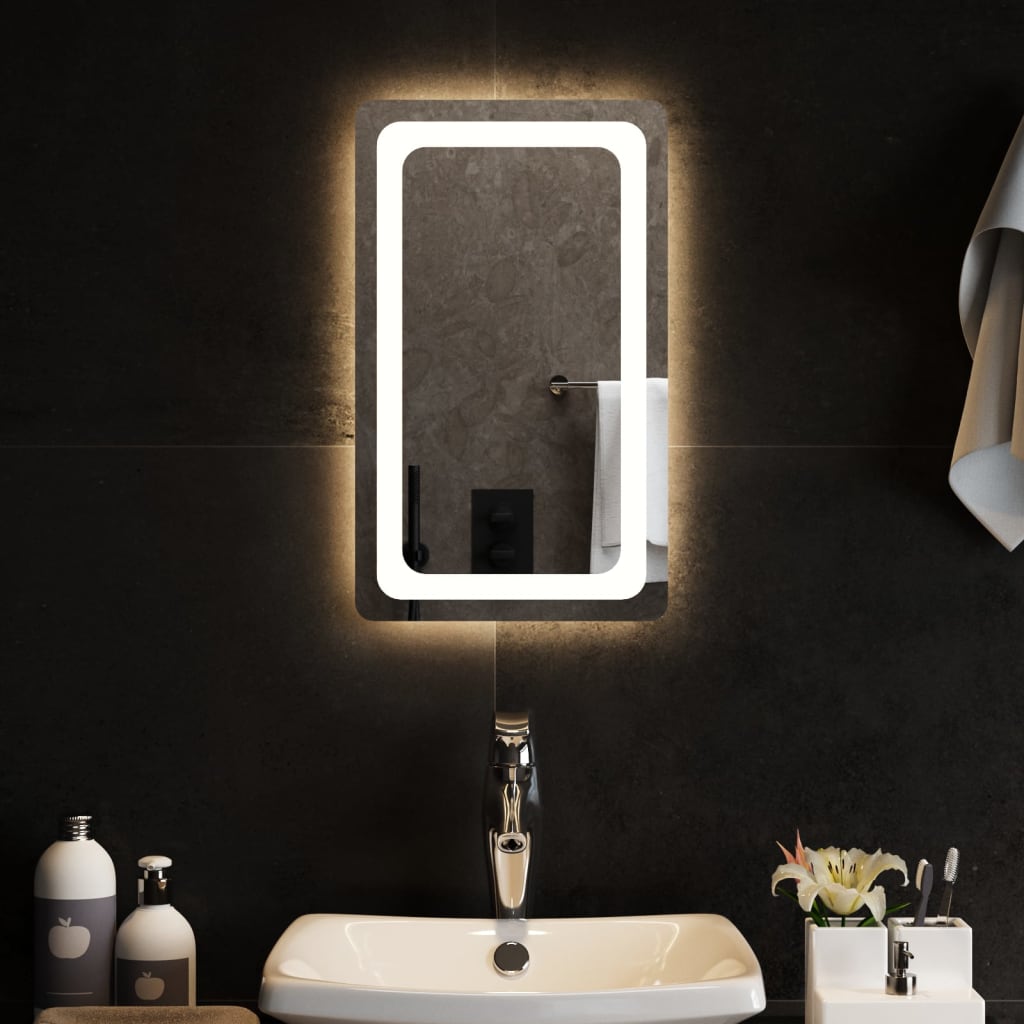 Berkfield LED Bathroom Mirror 30x50 cm