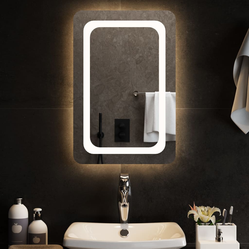 Berkfield LED Bathroom Mirror 40x60 cm