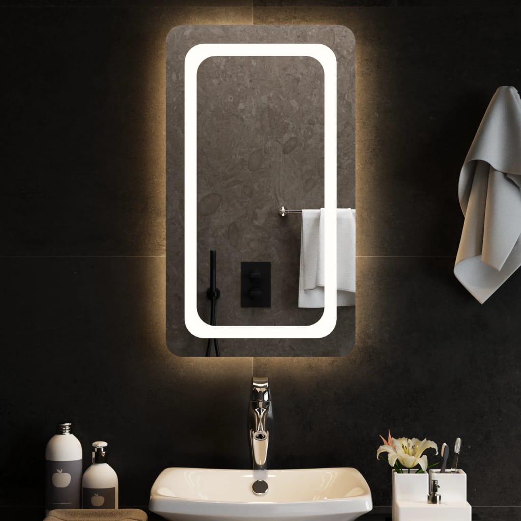 Berkfield LED Bathroom Mirror 40x70 cm