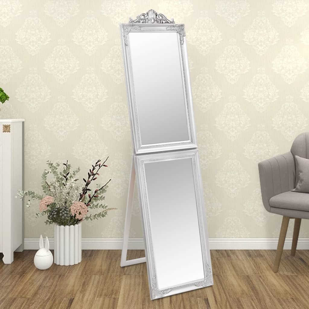 Berkfield Free-Standing Mirror Silver 40x160 cm
