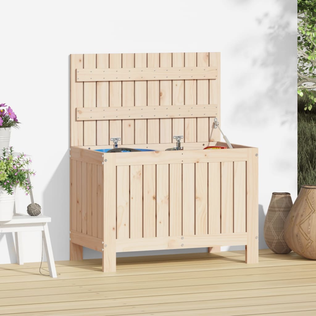 Berkfield Garden Storage Box 76x42.5x54 cm Solid Wood Pine