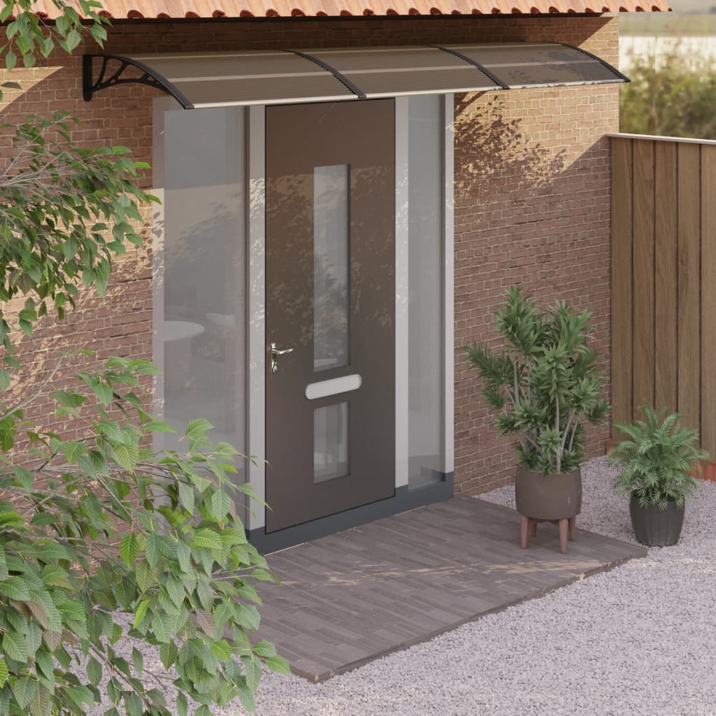 Berkfield Door Canopy Black 300x80 cm Polycarbonate