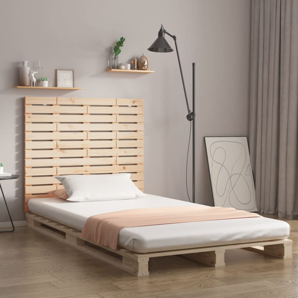 Berkfield Wall Headboard 81x3x91.5 cm Solid Wood Pine