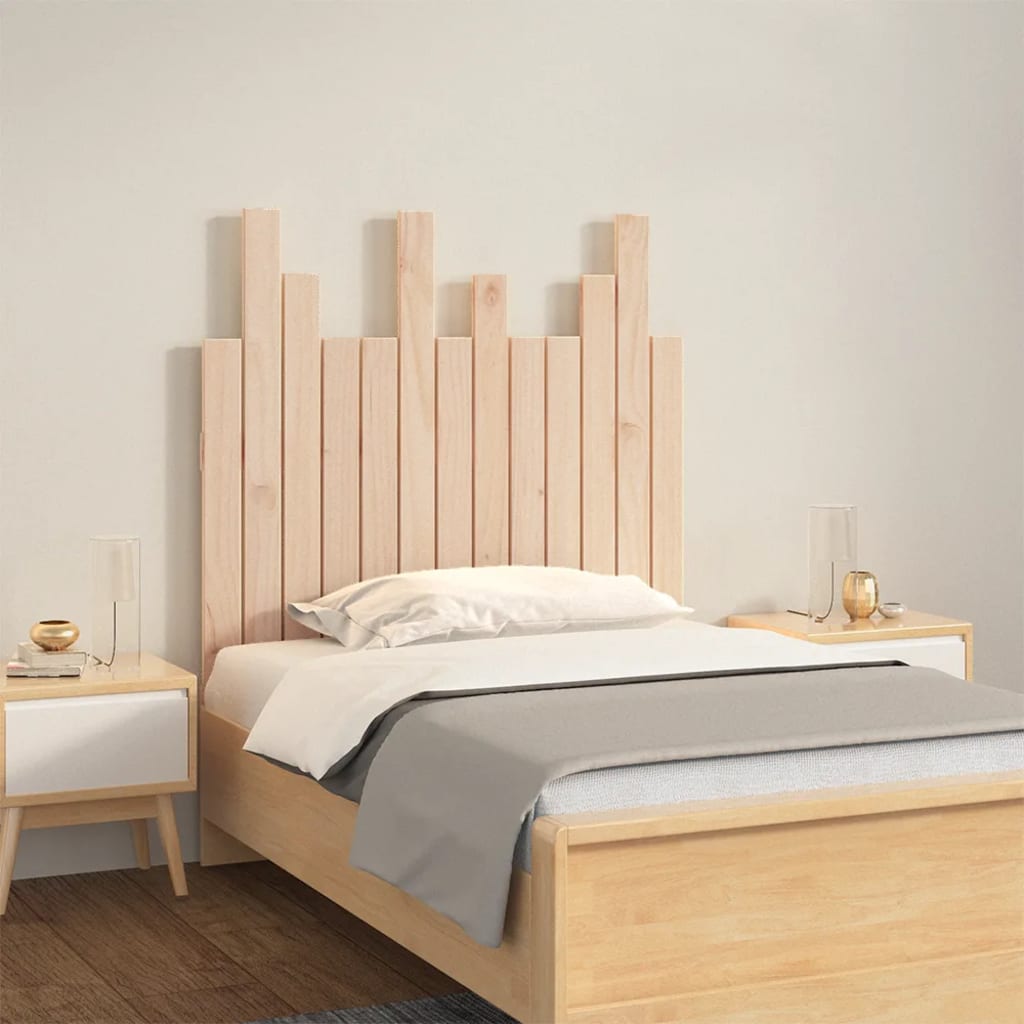 Berkfield Wall Headboard 82.5x3x80 cm Solid Wood Pine