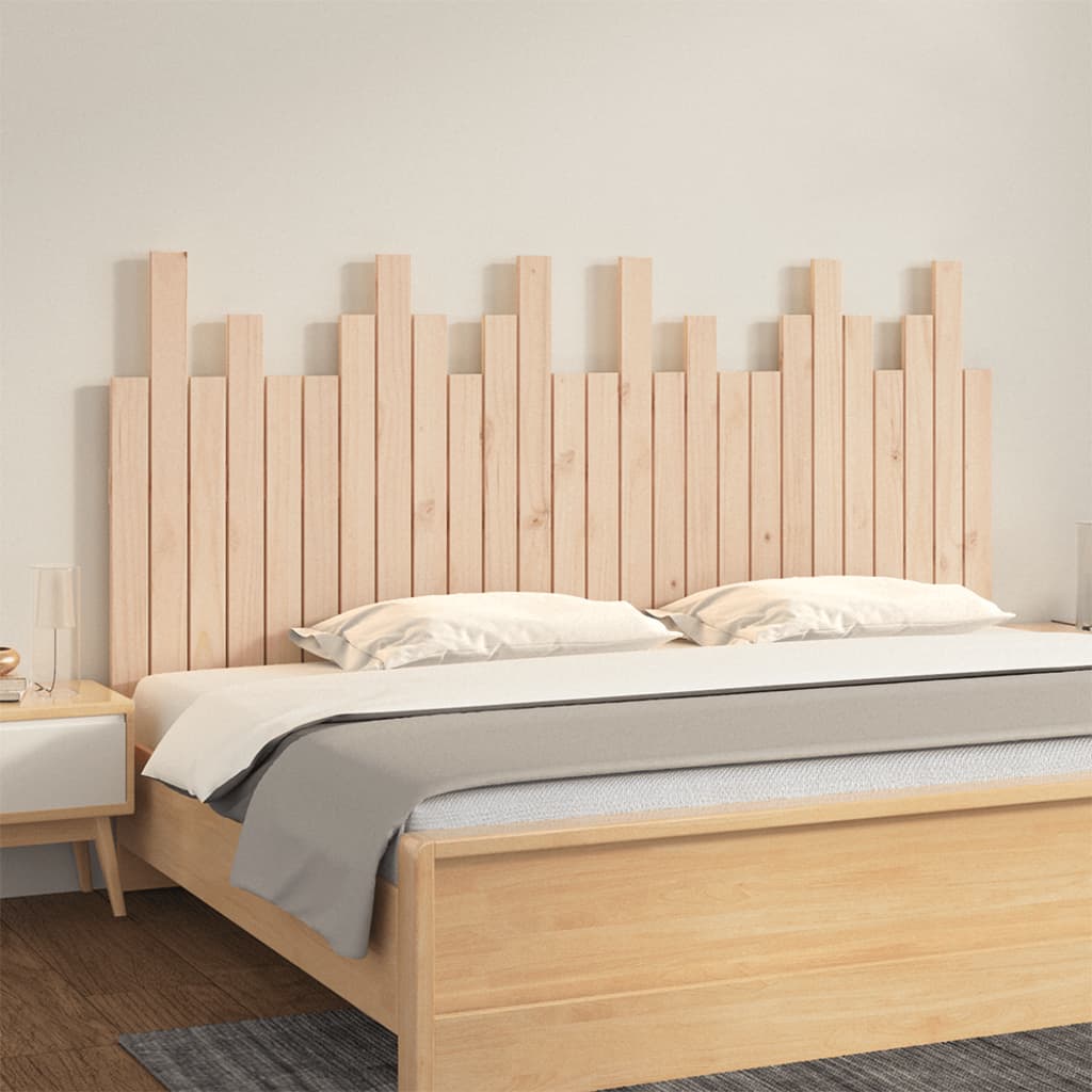 Berkfield Wall Headboard 166x3x80 cm Solid Wood Pine