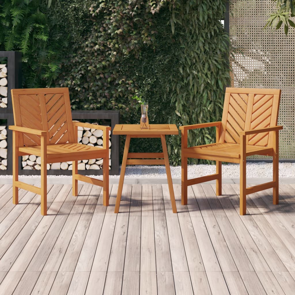 Berkfield Garden Dining Chairs 2 pcs Solid Wood Acacia