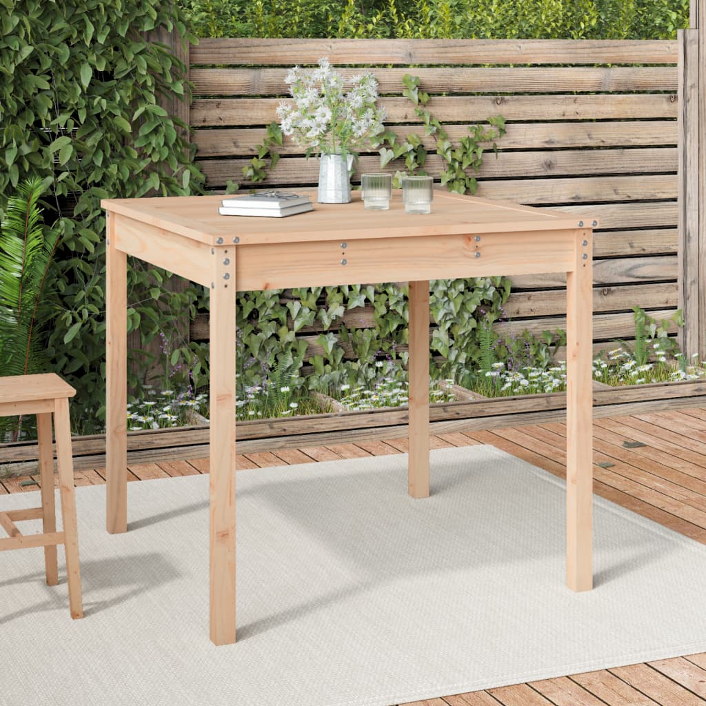 Berkfield Garden Table 82.5x82.5x76 cm Solid Wood Pine