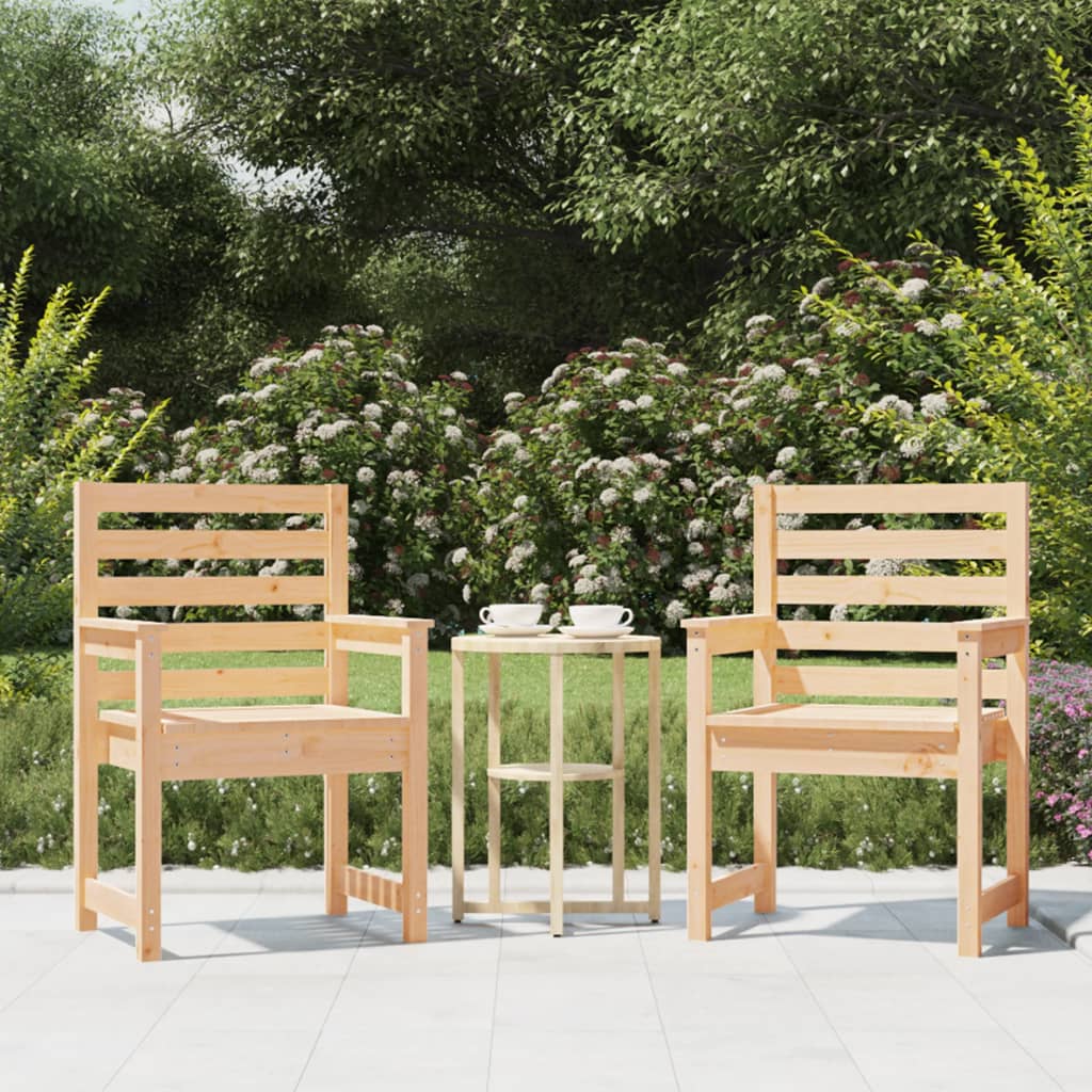 Berkfield Garden Chairs 2 pcs 60x48x91 cm Solid Wood Pine