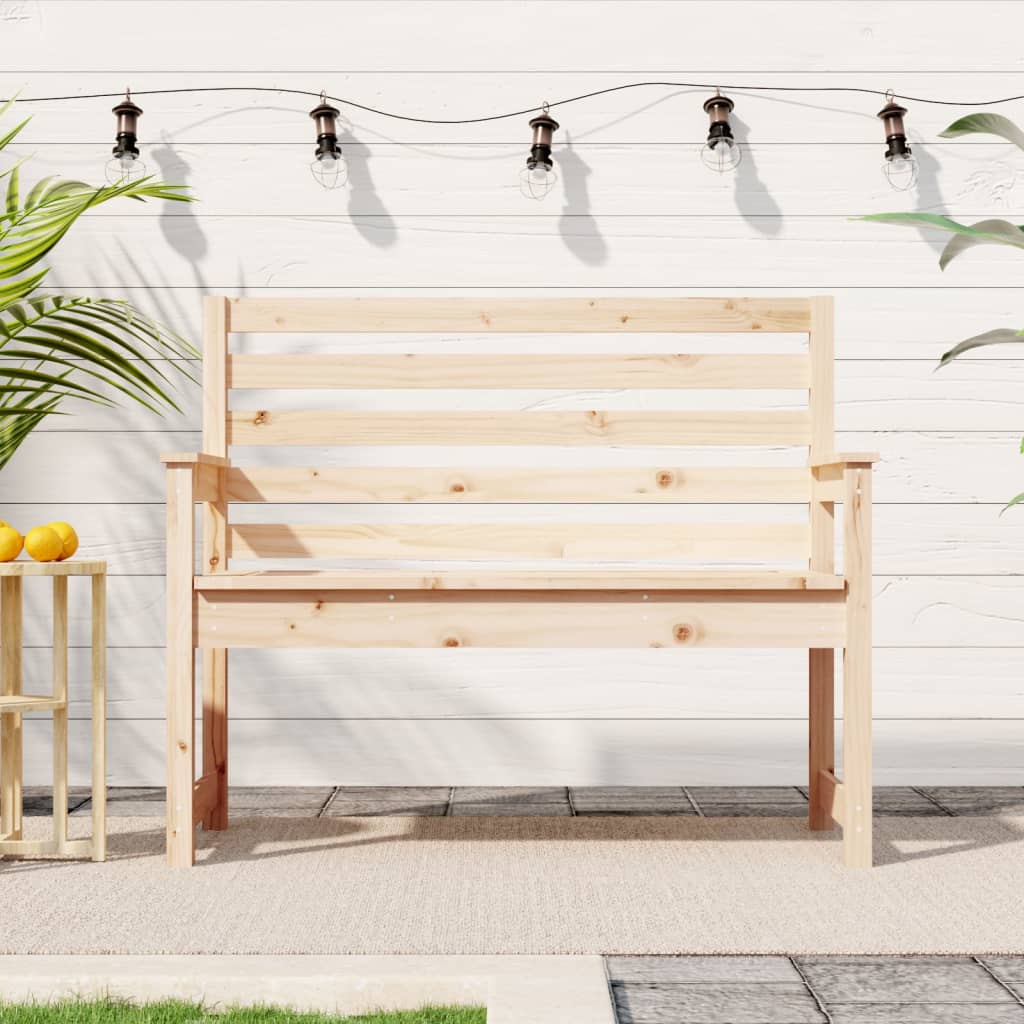 Berkfield Garden Bench 109x48x91.5 cm Solid Wood Pine