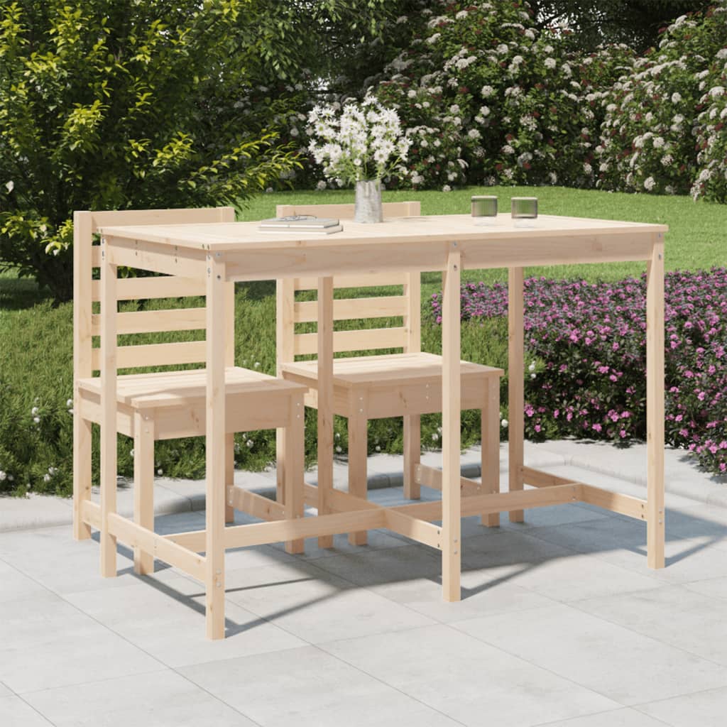 Berkfield Garden Table 159.5x82.5x110 cm Solid Wood Pine