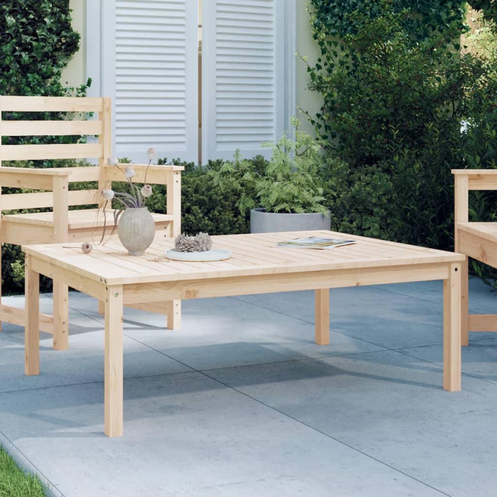 Berkfield Garden Table 121x82.5x45 cm Solid Wood Pine